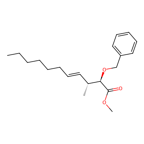 4-Undecenoic acid, 3-methyl-2-(phenylmethoxy)-, methyl ester, (R*,R*-(E))- structure