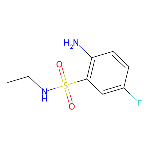 2-amino-N-ethyl-5-fluorobenzene-1-sulfonamide structure