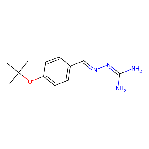 Hydrazinecarboximidamide, 2-((4-(1,1-dimethylethoxy)phenyl)methylene)- structure