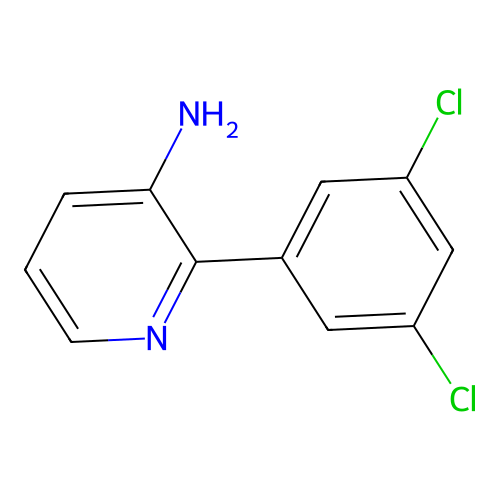 2-(3,5-Dichlorophenyl)pyridin-3-amine structure