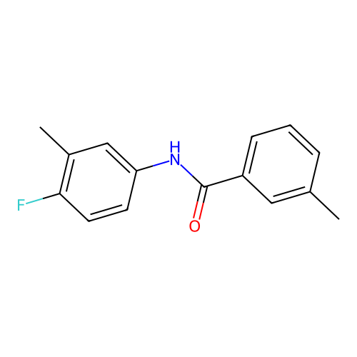 N-(4-fluoro-3-methylphenyl)-3-methylbenzamide structure