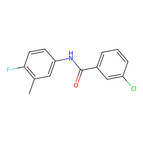3-chloro-N-(4-fluoro-3-methylphenyl)benzamide structure