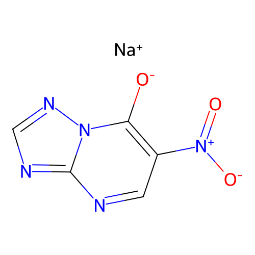 Sodium 6-nitro-[1,2,4]triazolo[1,5-a]pyrimidin-7-olate structure