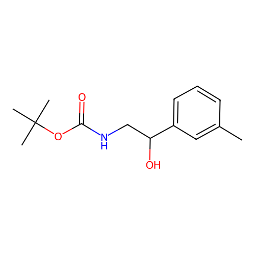 tert-Butyl (2-hydroxy-2-(m-tolyl)ethyl)carbamate structure