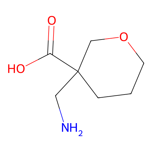 3-(aminomethyl)oxane-3-carboxylic Acid structure