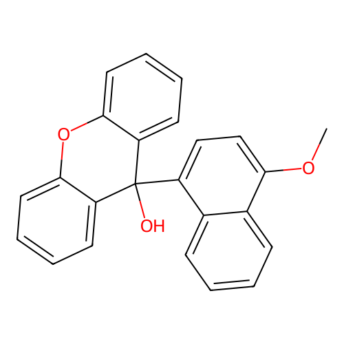 9-(4-methoxynaphthalen-1-yl)-9H-xanthen-9-ol structure