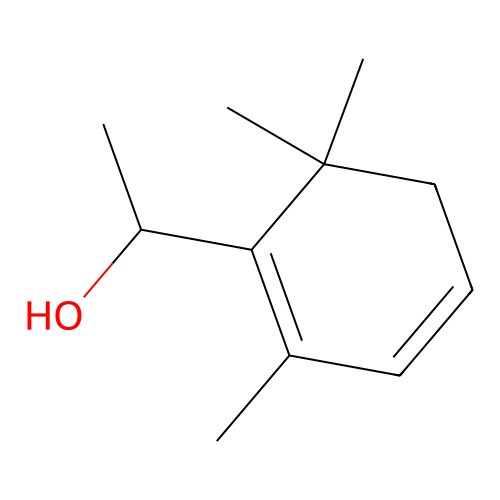 1,3-Cyclohexadiene-1-methanol, alpha,2,6,6-tetramethyl-, (+/-)- structure
