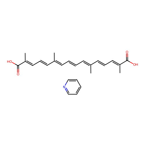 crocetin,pyridine salt structure