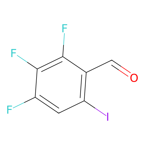 2,3,4-Trifluoro-6-iodobenzaldehyde structure