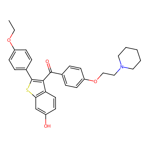 Raloxifene-4'-Ethyl Ether structure