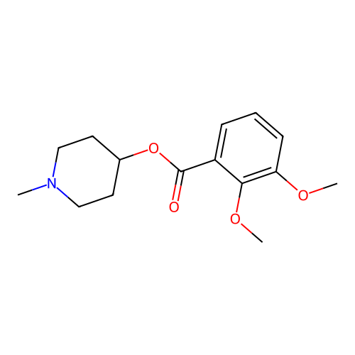 1-Methyl-4-piperidinyl 2,3-dimethoxybenzoate structure