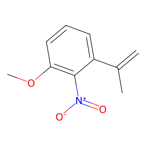 1-Methoxy-2-nitro-3-prop-1-en-2-ylbenzene structure