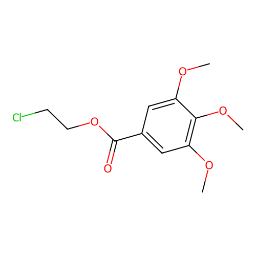 2-Chloroethyl 3,4,5-trimethoxybenzoate structure