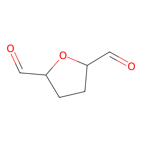 Oxolane-2,5-dicarbaldehyde structure