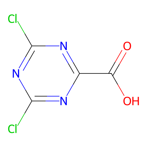 4,6-dichloro-1,3,5-triazine-2-carboxylic Acid structure