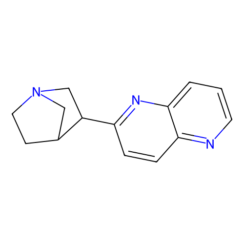 3-(1,5-Naphthyridin-2-yl)-1-azabicyclo[2.2.1]heptane structure