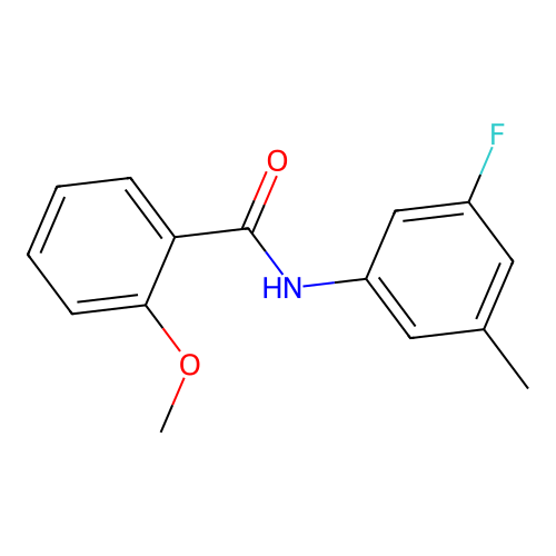 N-(3-fluoro-5-methylphenyl)-2-methoxybenzamide structure