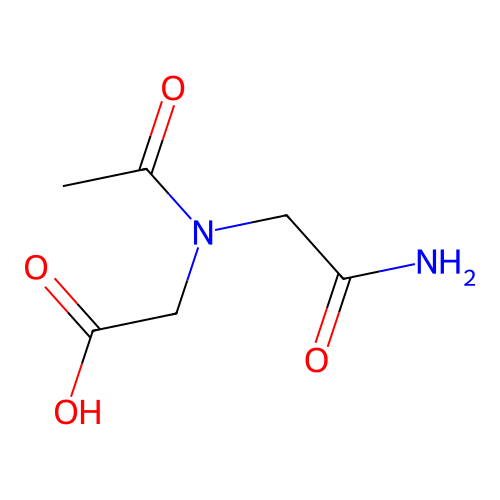 2-[N-(carbamoylmethyl)acetamido]acetic acid structure