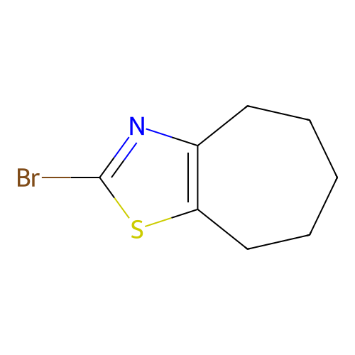 2-bromo-4H,5H,6H,7H,8H-cyclohepta(d)(1,3)thiazole structure