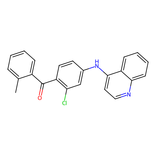 (2-Chloro-4-(quinolin-4-ylamino)phenyl)(o-tolyl)methanone structure