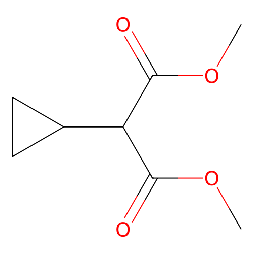 Dimethyl cyclopropylmalonate structure