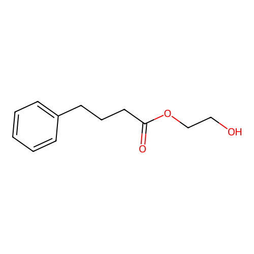 2-Hydroxyethyl benzenebutanoate structure