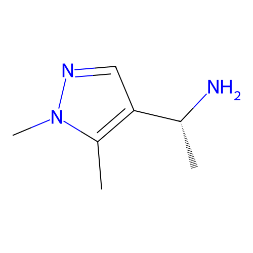 (1R)-1-(1,5-dimethyl-1H-pyrazol-4-yl)ethan-1-amine structure
