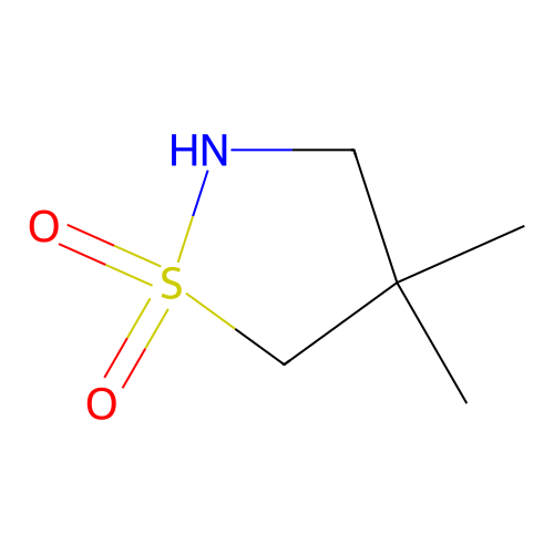 4,4-Dimethyl-1lambda6,2-thiazolidine-1,1-dione structure