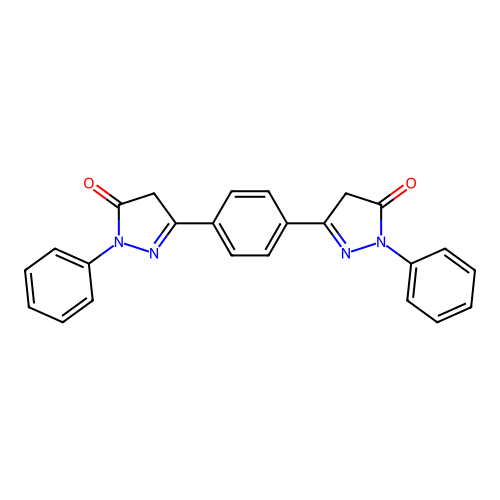 3,3'-(1,4-Phenylene)bis(1-phenyl-1H-pyrazol-5(4H)-one) structure
