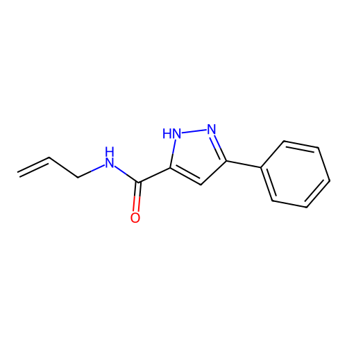n-Allyl-5-phenyl-1h-pyrazole-3-carboxamide structure