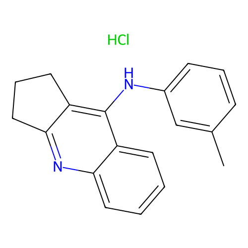 (2,3-Dihydro-1H-cyclopenta[b]quinolin-9-yl)-m-tolyl-amine structure
