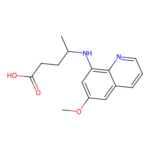 8-(3-Carboxy-1-methylpropylamino)-6-methoxyquinoline structure