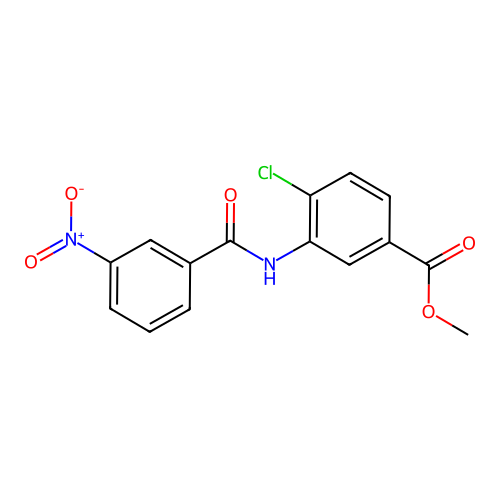 Methyl 4-chloro-3-[(3-nitrobenzoyl)amino]benzoate structure
