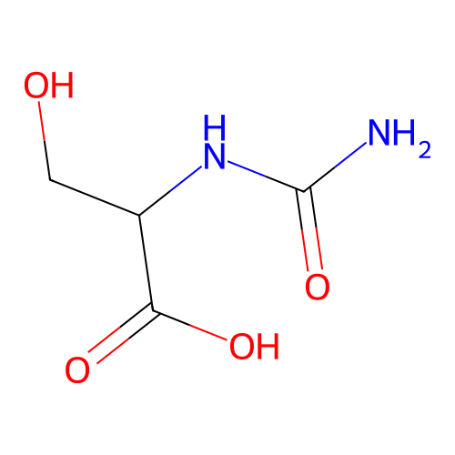 N-(Aminocarbonyl)serine structure