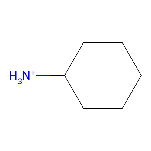 Cyclohexylammonium Ion structure