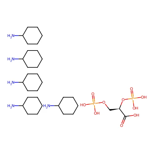2,3-二磷酰-D-甘油酸五(环己基铵)盐 structure