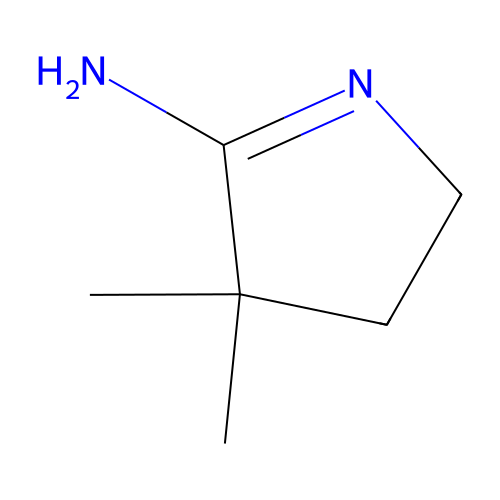 4,4-Dimethyl-2,3-dihydropyrrol-5-amine structure