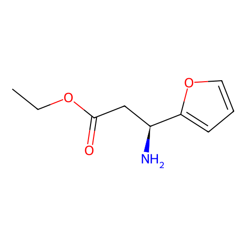 ethyl (3S)-3-amino-3-(furan-2-yl)propanoate structure