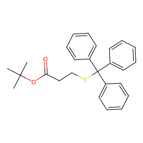 Propanoic acid, 3-[(triphenylmethyl)thio]-, 1,1-dimethylethyl ester structure