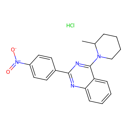 4-(2-Methylpiperidin-1-yl)-2-(4-nitrophenyl)quinazoline hydrochloride structure