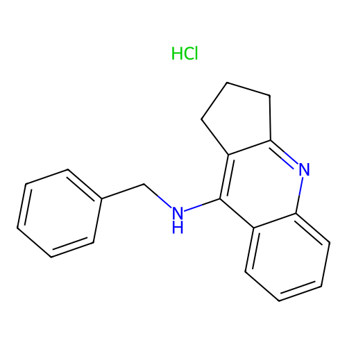 Benzyl-(2,3-dihydro-1H-cyclopenta[b]quinolin-9-yl)-amine structure