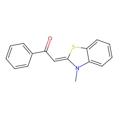 (Z)-2-(3-methylbenzo[d]thiazol-2(3H)-ylidene)-1-phenylethanone structure