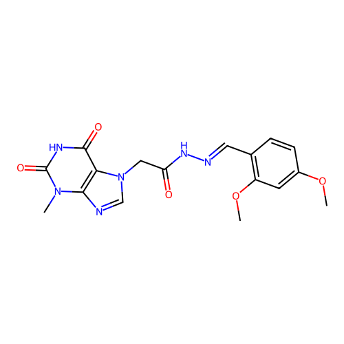 C17H18N6O5 structure