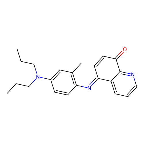 8(5H)-Quinolinone, 5-[[4-(dipropylamino)-2-methylphenyl]imino]- structure