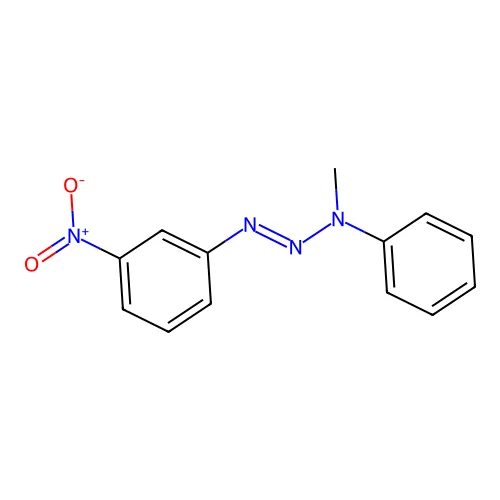 N-甲基-N-[(3-硝基苯基)二氮烯基]苯胺 structure