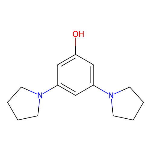 3,5-Di-pyrrolidin-1-yl-phenol structure