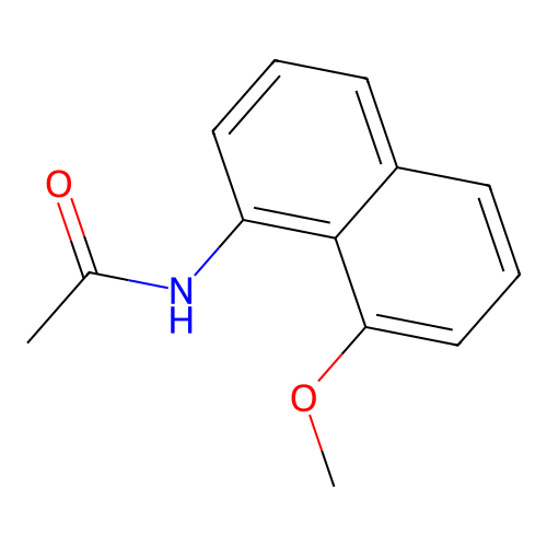 N-(8-methoxynaphthalen-1-yl)acetamide structure