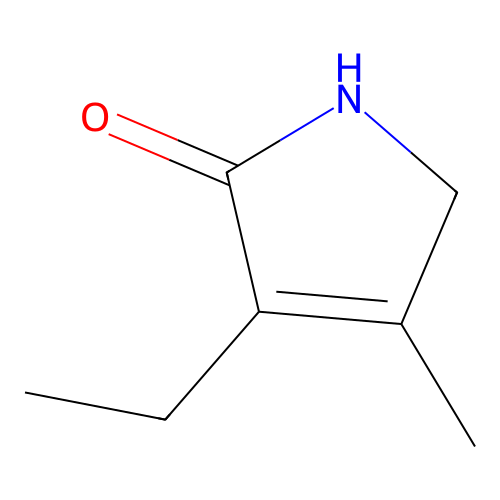 1,5-Dihydro-3-ethyl-4-methyl-2H-pyrrol-2-one structure