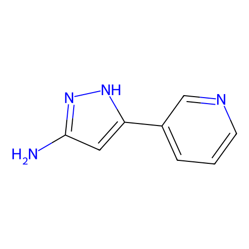 5-Pyridin-3-yl-2H-pyrazol-3-ylamine structure