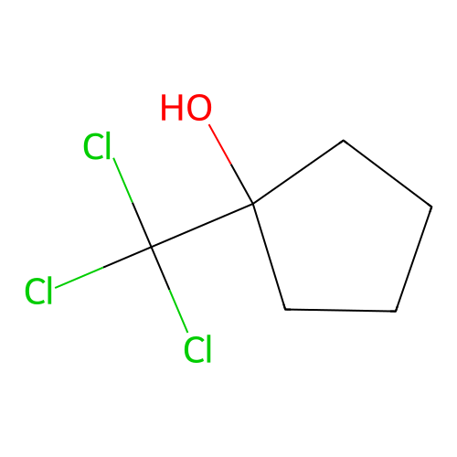 1-(Trichloromethyl)cyclopentan-1-ol structure